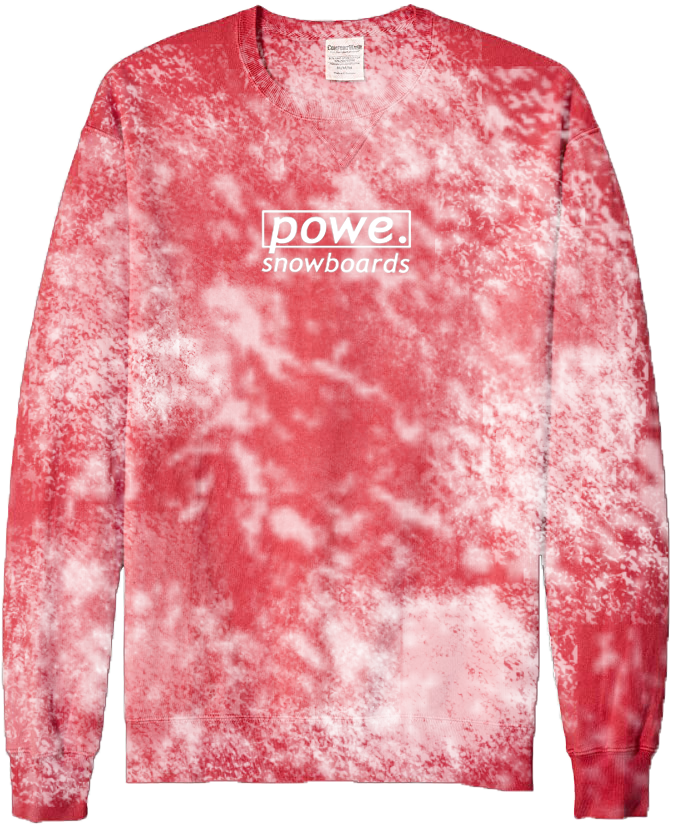 Bleached Red Block Crew Neck